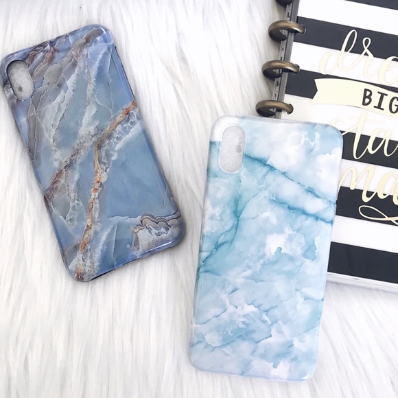 Blue Marble Phone Case iPhone X Soft Cover - Picture 4 of 5